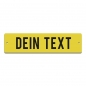 Preview: Dein Text - 200x50mm, Gelb
