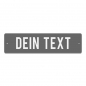 Preview: Dein Text - 200x50mm, Grau