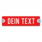 Preview: Dein Text - 200x50mm, Rot