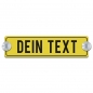 Preview: Dein Text - 200x50mm, Gelb