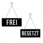 Preview: Frei / Besetzt - Graviertes Wendeschild