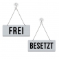 Preview: Frei / Besetzt - Graviertes Wendeschild