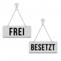 Preview: Frei / Besetzt - Graviertes Wendeschild