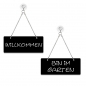 Preview: Willkommen / Bin im Garten - Graviertes Wendeschild