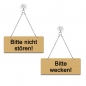 Preview: Bitte nicht stören / Bitte wecken! - Graviertes Wendeschild