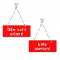 Preview: Bitte nicht stören / Bitte wecken! - Graviertes Wendeschild