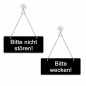 Preview: Bitte nicht stören / Bitte wecken! - Graviertes Wendeschild