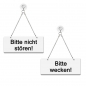 Preview: Bitte nicht stören / Bitte wecken! - Graviertes Wendeschild