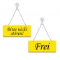 Preview: Frei / Bitte nicht stören - Graviertes Wendeschild