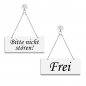 Preview: Frei / Bitte nicht stören - Graviertes Wendeschild