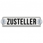 Preview: Zusteller mit Rand, weiß