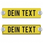 Preview: Dein Text - 200x50mm, Gelb