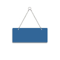 Preview: Wendeschild ohne Gravur, 250x100mm