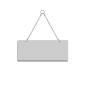 Preview: Wendeschild ohne Gravur, 250x100mm