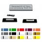 Preview: Ansteckschild mit Umrandung, 70x20mm