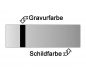 Preview: Ansteckschild mit Nadel ohne Gravur, 55x15mm