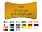 Preview: Für Garderobe keine Haftung!