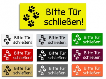 Bitte Tür schließen! 100x40mm