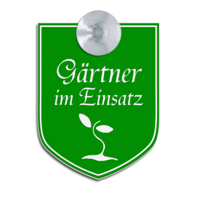 Gärtner mit Sauger