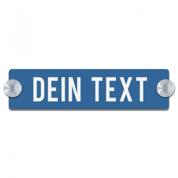Dein Text - 200x50mm, Blau