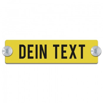 Dein Text - 200x50mm, Gelb