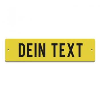 Dein Text - 200x50mm, Gelb