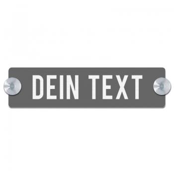 Dein Text - 200x50mm, Grau