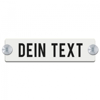Dein Text - 200x50mm, Weiß