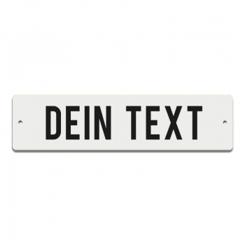 Dein Text - 200x50mm, Weiß