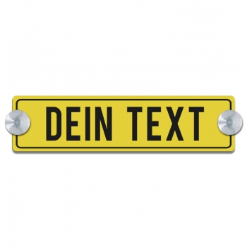 Dein Text - 200x50mm, Gelb