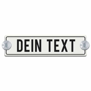 Dein Text - 200x50mm, Weiß