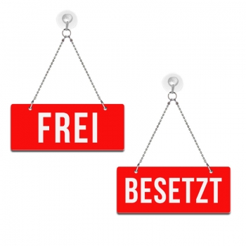 Frei / Besetzt - Graviertes Wendeschild