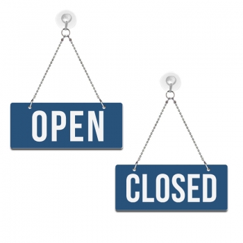 Open / Closed - Graviertes Wendeschild