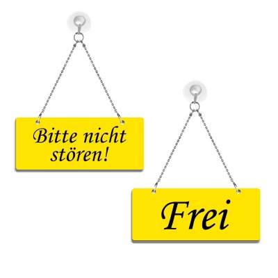 Frei / Bitte nicht stören - Graviertes Wendeschild