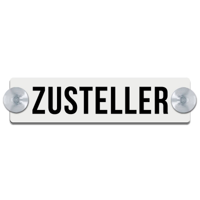 Zusteller ohne Rand, weiß