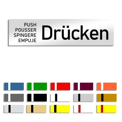 Drücken in versch. Sprachen