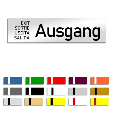 Ausgang in versch. Sprachen