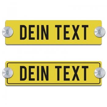 Dein Text - 200x50mm, Gelb