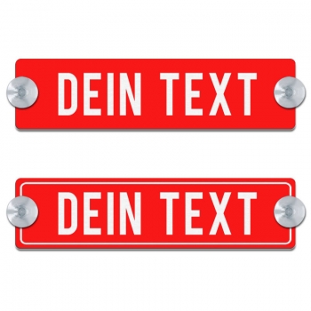 Dein Text - 200x50mm, Rot