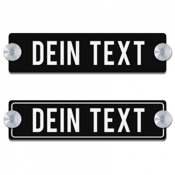 Dein Text - 200x50mm, Schwarz