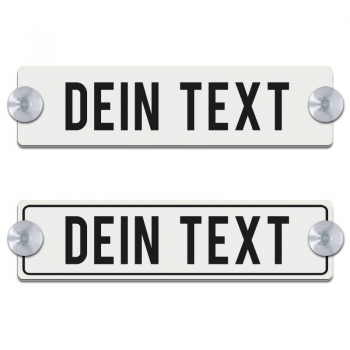 Dein Text - 200x50mm, Weiß