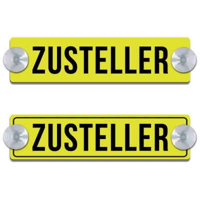 Zusteller, gelb
