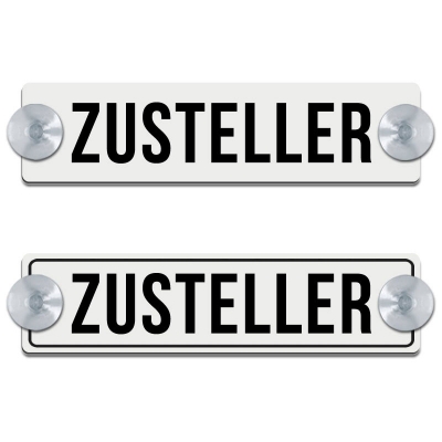 Zusteller, weiß