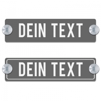 Dein Text - 200x50mm, Grau