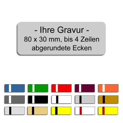80x30 abgerundete Ecken