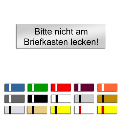 Bitte nicht am Briefkasten lecken!