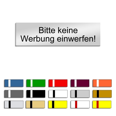 Bitte keine Werbung einwerfen! - 70x20mm