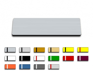 Ansteckschild mit Nadel ohne Gravur, 70x20mm