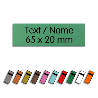 Label aus Kunstleder