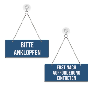 Bitte anklopfen / Erst nach Aufforderung eintreten